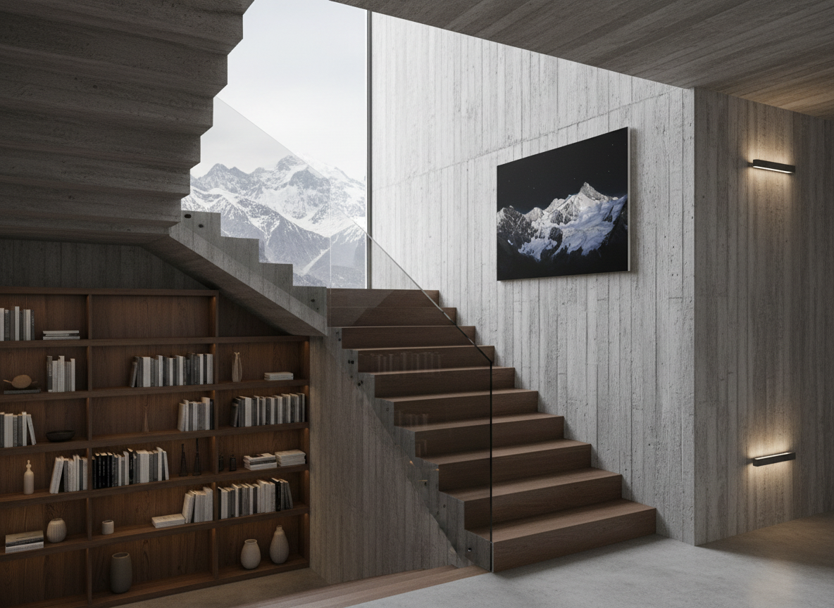 90 x 60 cm, verre acrylique 2mm sur cadre aluminum black 25 mm La couronne impériale de Zinal, 2025