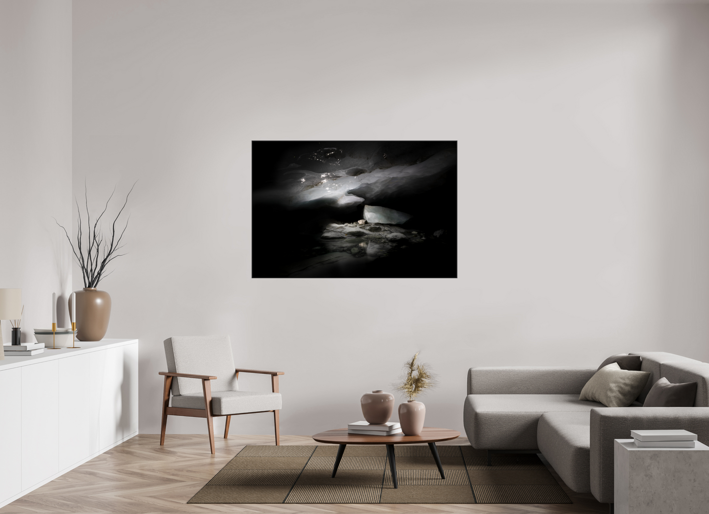 150 x 100 cm, Impression Fine art sur Alu Dibond En Equilibre, Zinal, 2024