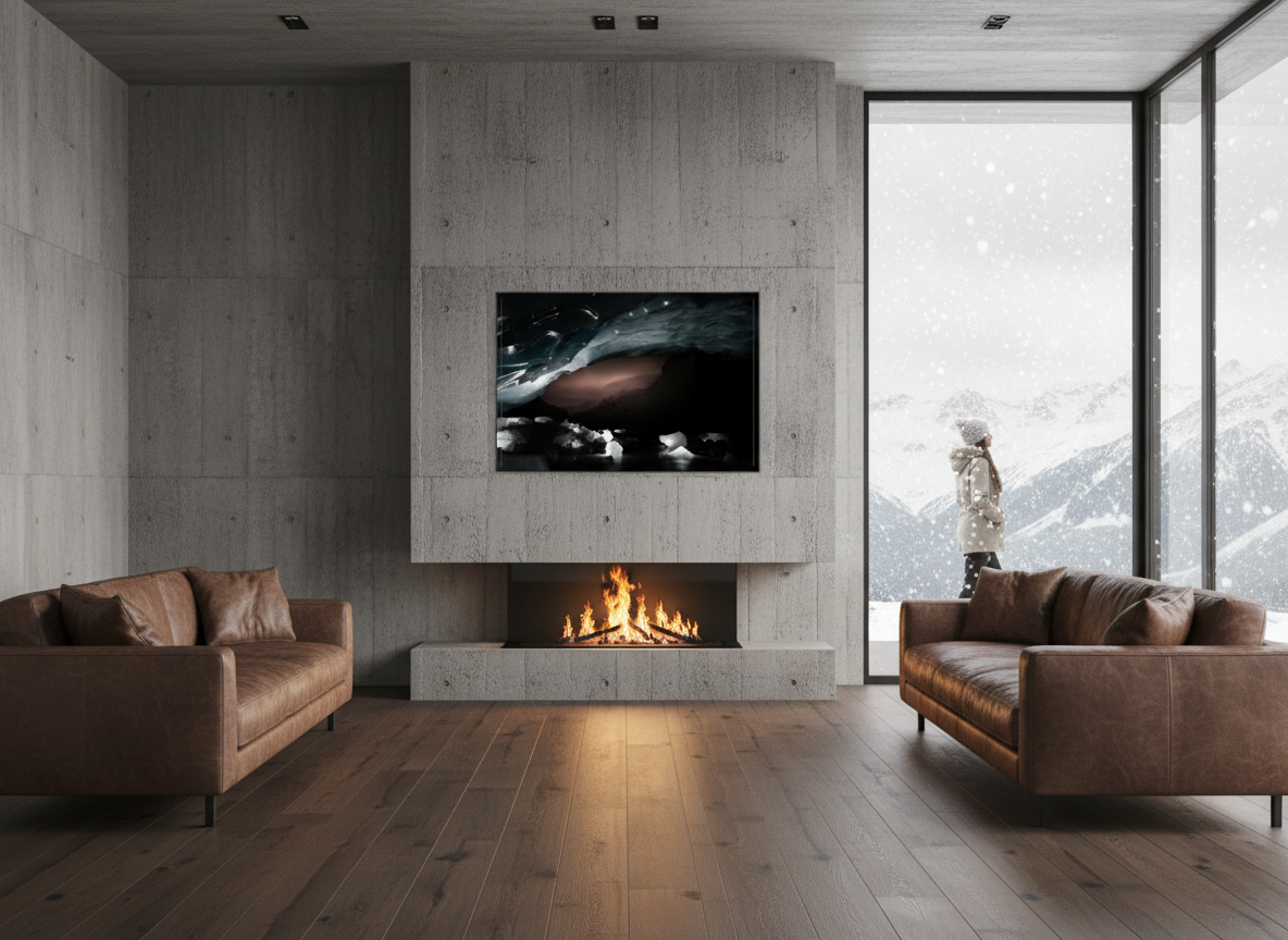 120 x 80 cm, verre acrylique 2mm sur cadre aluminum black 25 mm L’œil du dragon, Zinal, 2023